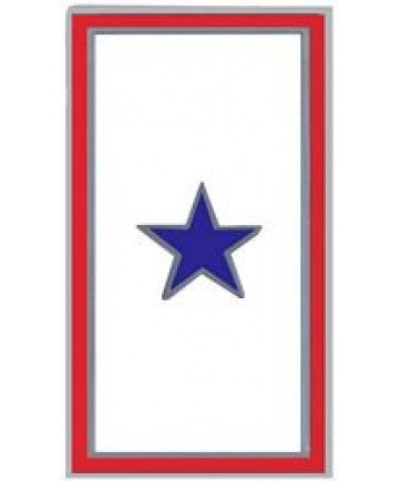 1 Blue Star Service Pin - (7/8 inch)