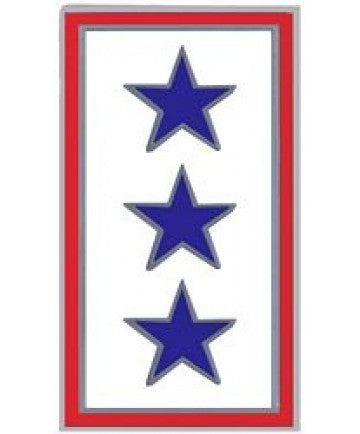 3 Blue Star Service Pin - (7/8 inch)