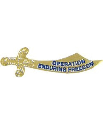Operation Enduring Freedom Sword Pin - (1 3/4 inch)