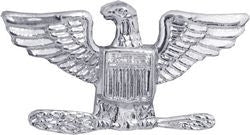 Army Colonel Rank (left) in Silver - (1 1/2 inch)