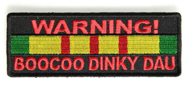 Warning BooCoo Dinky Dau Patch