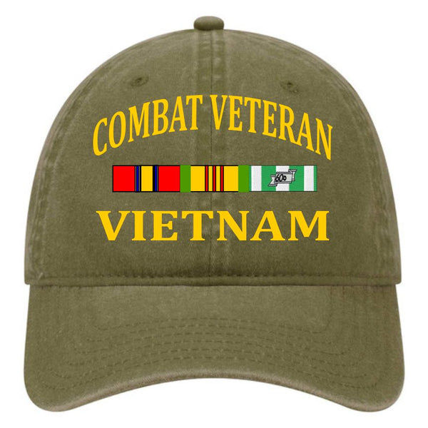 Combat Veteran Vietnam OD Green