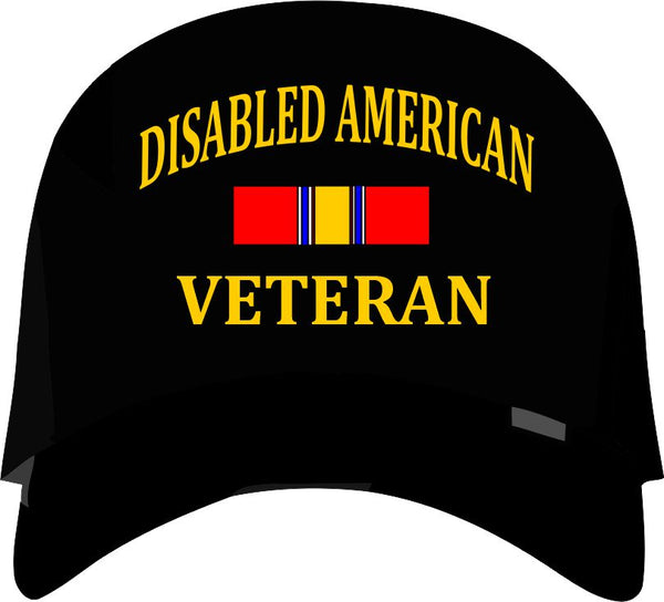 Disabled American Veteran Black Cap