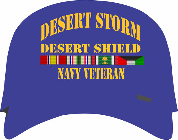 Desert Storm, Desert Shield Navy Veteran Blue Cap