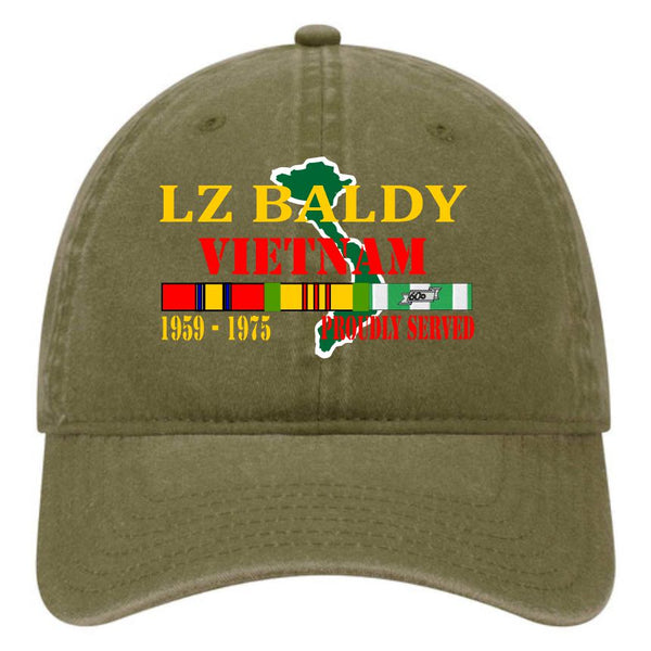 LZ BALDY OD GREEN COTTON CAP