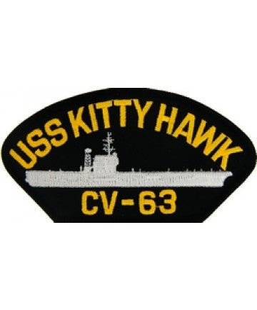 No.1158 ☆横振り刺繍パッチ☆ USS KITTY HAWK CV-63 USS Kitty Hawk CV-63 – Design-Apparel.com