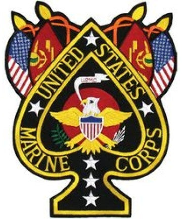 US Marine Corps Spade Back Patch( 8.5 x 11")