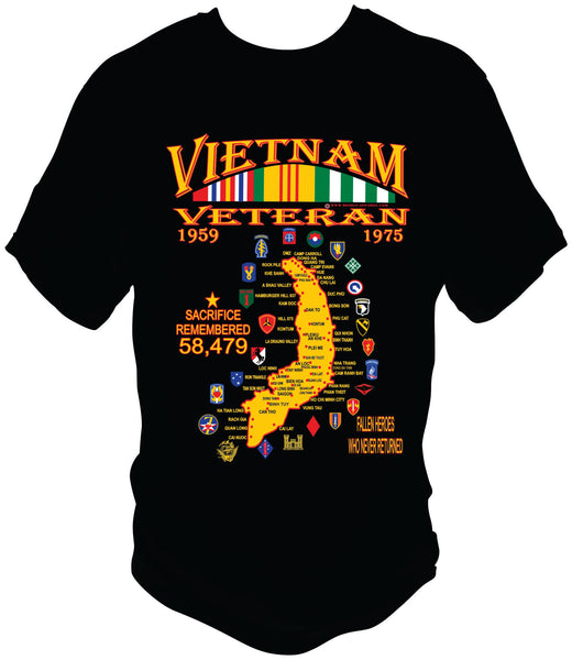 Vietnam Black Commemorative T-shirt
