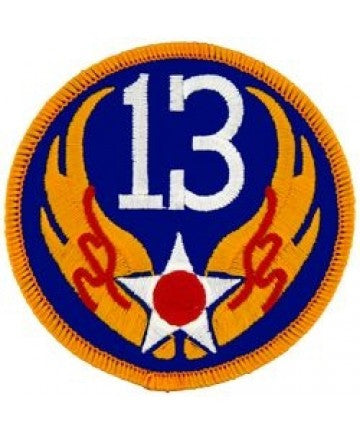 13th Air Force 3" Round patch