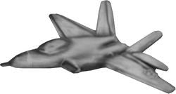 F-22 Aircraft Pin - (1 1/4 inch)