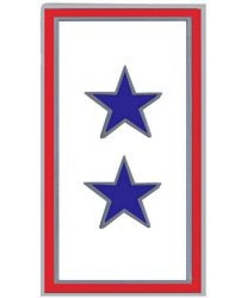 2 Blue Star Service Pin - (7/8 inch)