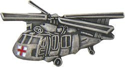 Blackhawk Medivac Helicopter Pin - (1 1/4 inch)