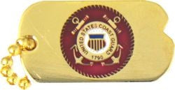 United States Coast Guard Insignia Dog Tag Pin - (1 inch)
