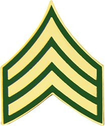 Army Sergeant E-5 (SGT) Pin - (1 inch)