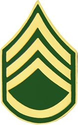 Army Staff Sergeant E-6 (SSG) Pin - (1 inch)