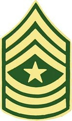 Army Sergeant Major E-9 (SGM) Pin - (1 1/4 inch)