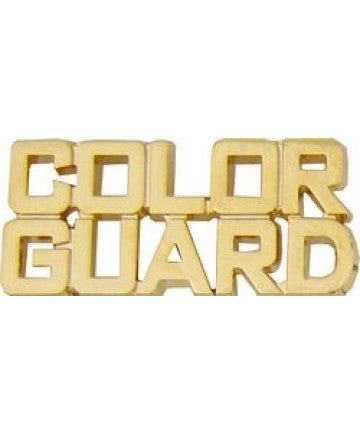 Color Guard Script Pin -  (1 1/8 inch)