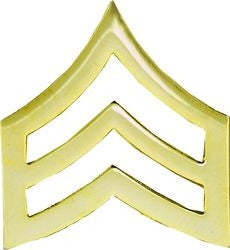 Army Sergeant Stripes Pin - GOLD