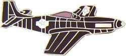 P-51 Aircraft Pin - (1 1/4 inch)