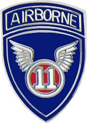 11th Airborne Division Pin - (1 inch)