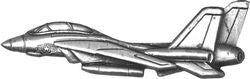 F-14 Aircraft Pin - (1 1/4 inch)
