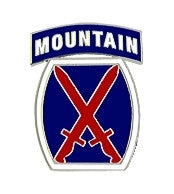 10th Mountain Division Pin - (1 inch)