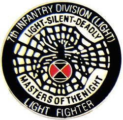 7th Light Infantry Division Light Fighter Pin - (1 inch)