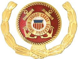 United States Coast Guard Insignia with Wreath Pin - (1 1/8 inch)