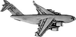 C-17 Cargo Aircraft Pin - (1 1/4 inch)
