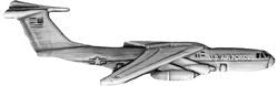 C-141 Star Lifter Aircraft Large Pin - (2 1/2 inch)