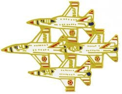 4 Thunderbirds Aircraft Large Pin - (1 3/4 inch)