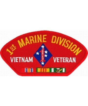 1st Marine Division Vietnam Veteran with Ribbons