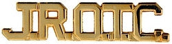 JR ROTC script pin in Gold - (1 3/4 inch)