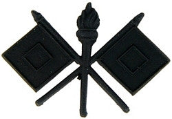 Army Signal Corps pin black