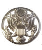 Army Seal E Pluribus Unum large pin / badge in silver - (1 3/4 inch)