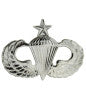 Army Senior Paratrooper wings bright silver 1 1/2" - (1 1/2 inch)