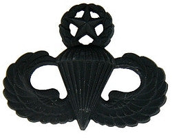 Army Master Paratrooper wings in black - (1 1/2 inch)