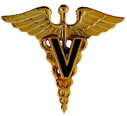 Army Veterinary Corps pins (pair) 24k gold plated - (1 inch)