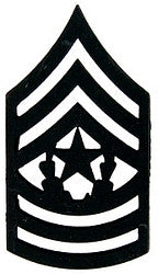 Army E-9 CSM Command Sergeant Major chevrons (1 1/2 inch)