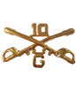 10th Cavalry Troop G Crossed Sabers in Gold - (1 1/2 inch)