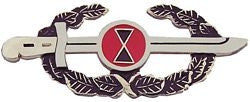 7th Infantry Order Bayonet Large Pin - (2 inch)