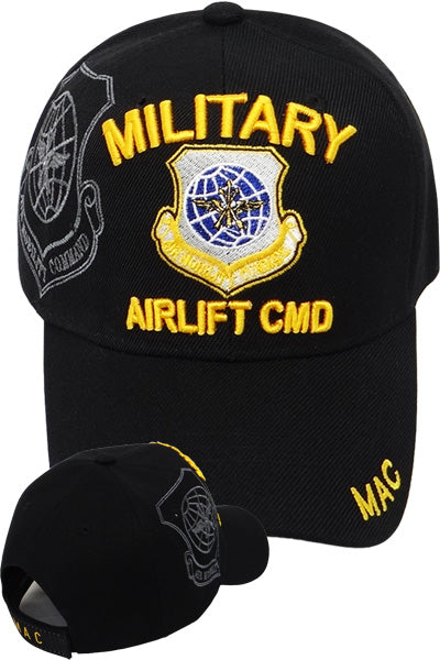 Military Airlift CMD Cap in Black