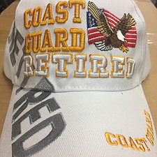 Coast Guard Retired with Eagle and Flag