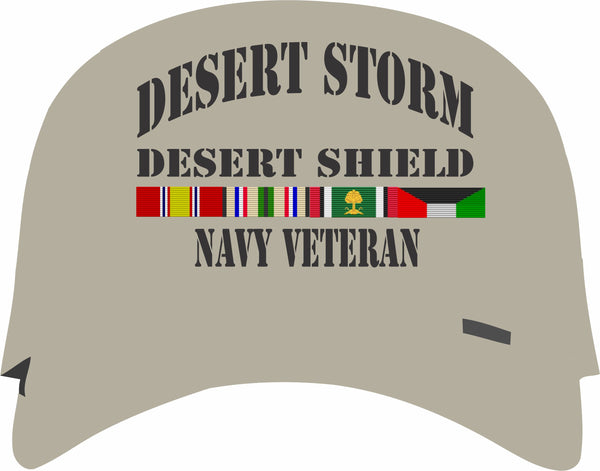 Desert Storm, Desert Shield Navy Veteran Tan Cap
