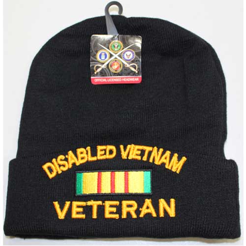 Disabled Vietnam Veteran Cuffed Beanie