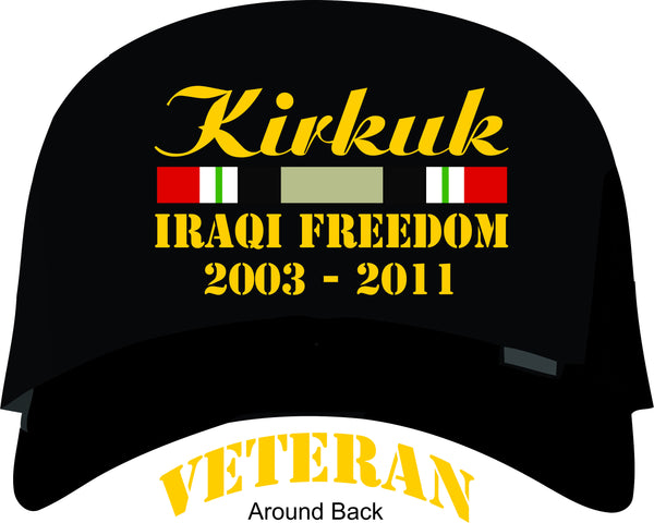 Iraqi Freedom Vetean -Kirkuk Cap