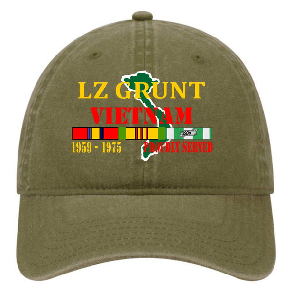 LZ GRUNT OD GREEN COTTON CAP