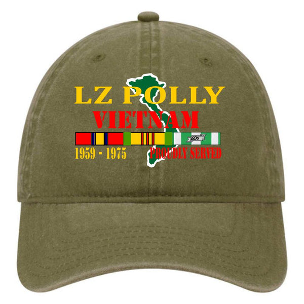 LZ POLLY OD GREEN COTTON CAP