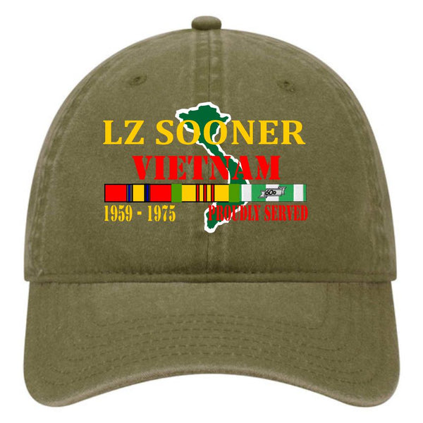 LZ SOONER OD GREEN COTTON CAP