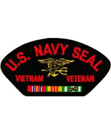 US Navy Seal Vietnam Veteran Patch with ribbons
